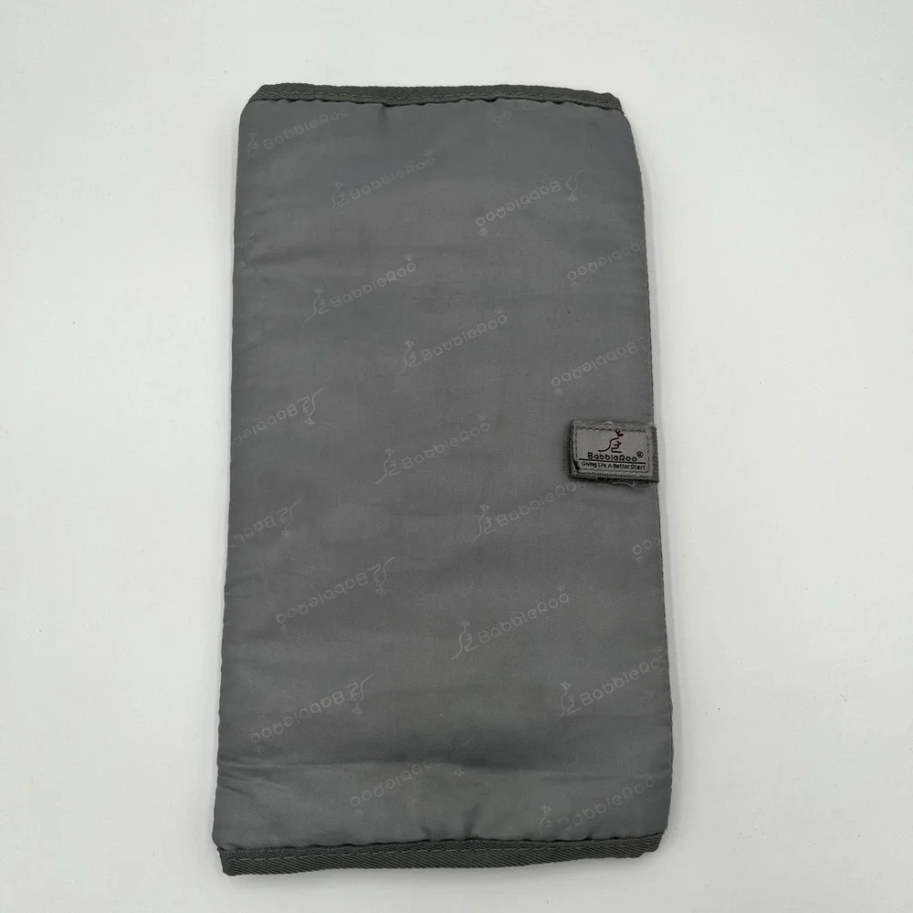 Babbleroo Baby Changing‎ Mat Pad Slate Wolf Gray Portable Travel Cushion FLAWED